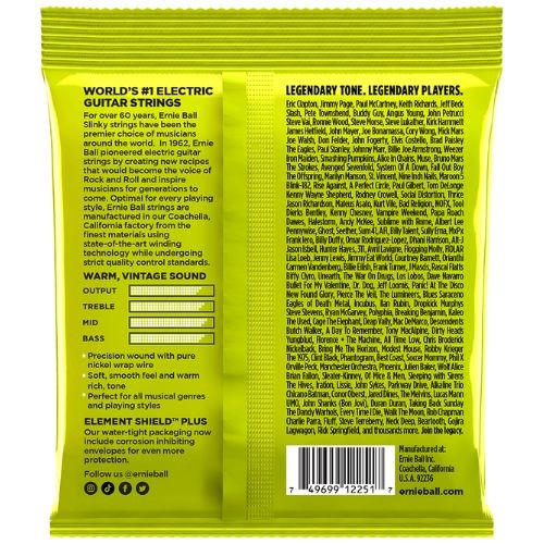 Encordoamento Guitarra Ernie Ball 010 Regular Slinky rk P02251 
