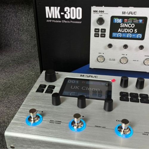 Pedaleira M-vave Mk-300 Multi Efeitos 360+ Com Looper, Ir, Usb e Bateria 10h 