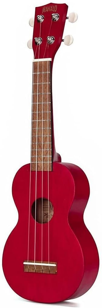 Ukulele Soprano Mahalo Transparent Red Série Kahiko 