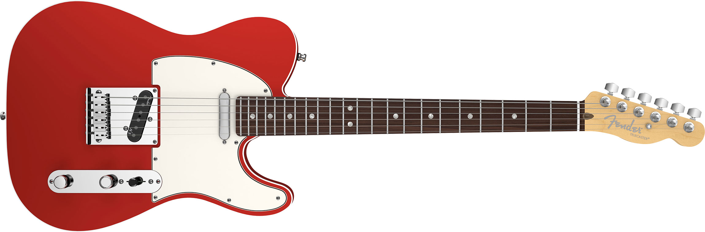 Guitarra Fender 011 9400 - am Deluxe Telecaster - 709 - Candy Apple Red 