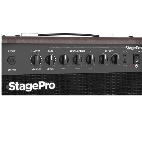 Amplificador Para Violão Michael Stagepro A40 40w 1x10 Reverb Chorus 
