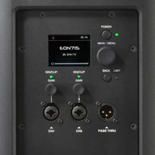 Caixa de Som Ativa Jbl Eon 715 1300w 15” Com Bluetooth, Dsp e Mixer Digital 