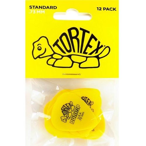 Palheta Dunlop Tortex Amarela 0.73 mm Pct C/12 418p 9932 
