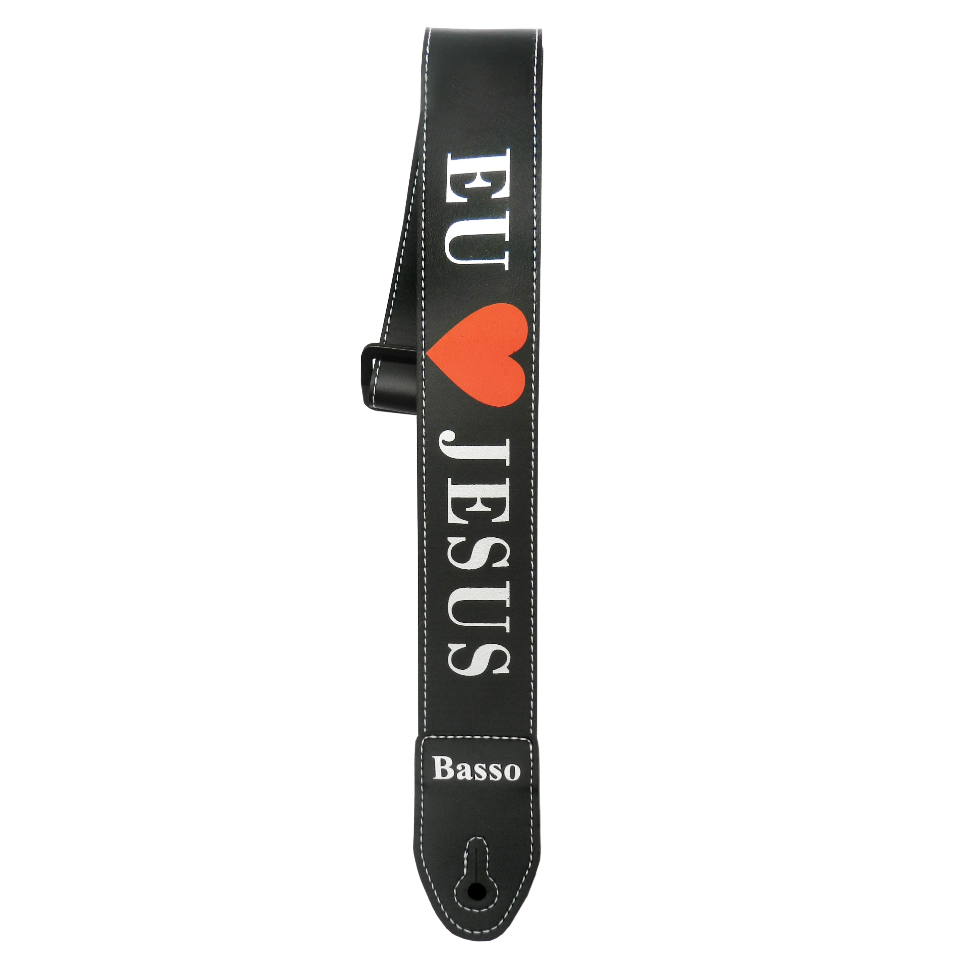 Correia Basso Straps eu Amo Jesus - Serigrafia 