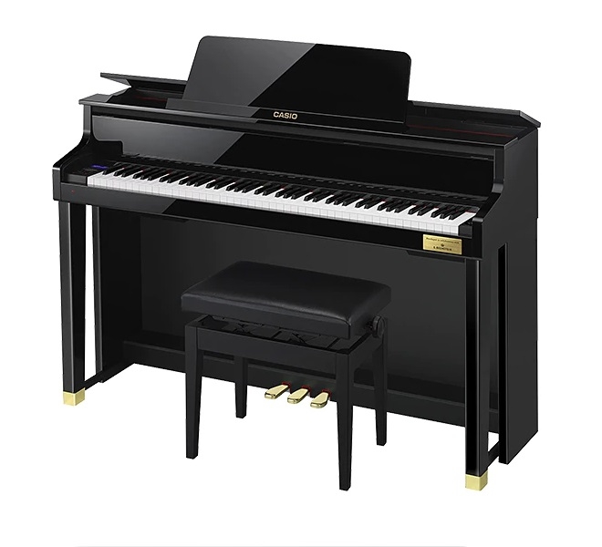 Piano Casio Híbrido Celviano gp 510 Preto Polido 