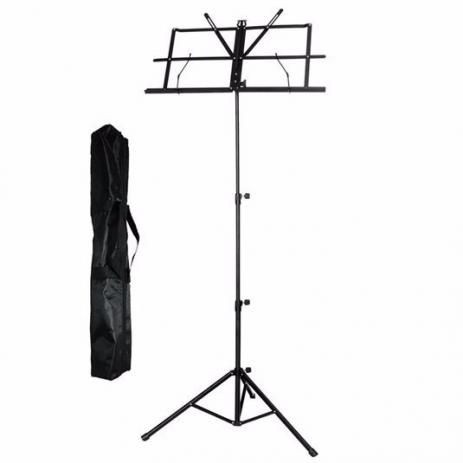 Estante de Partitura Smart Sm006 Preta Dobrável Com Bag Regulável 