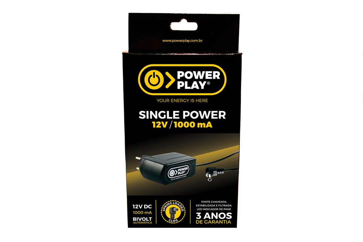 Fonte Power Play 12v  1amp - Single                           