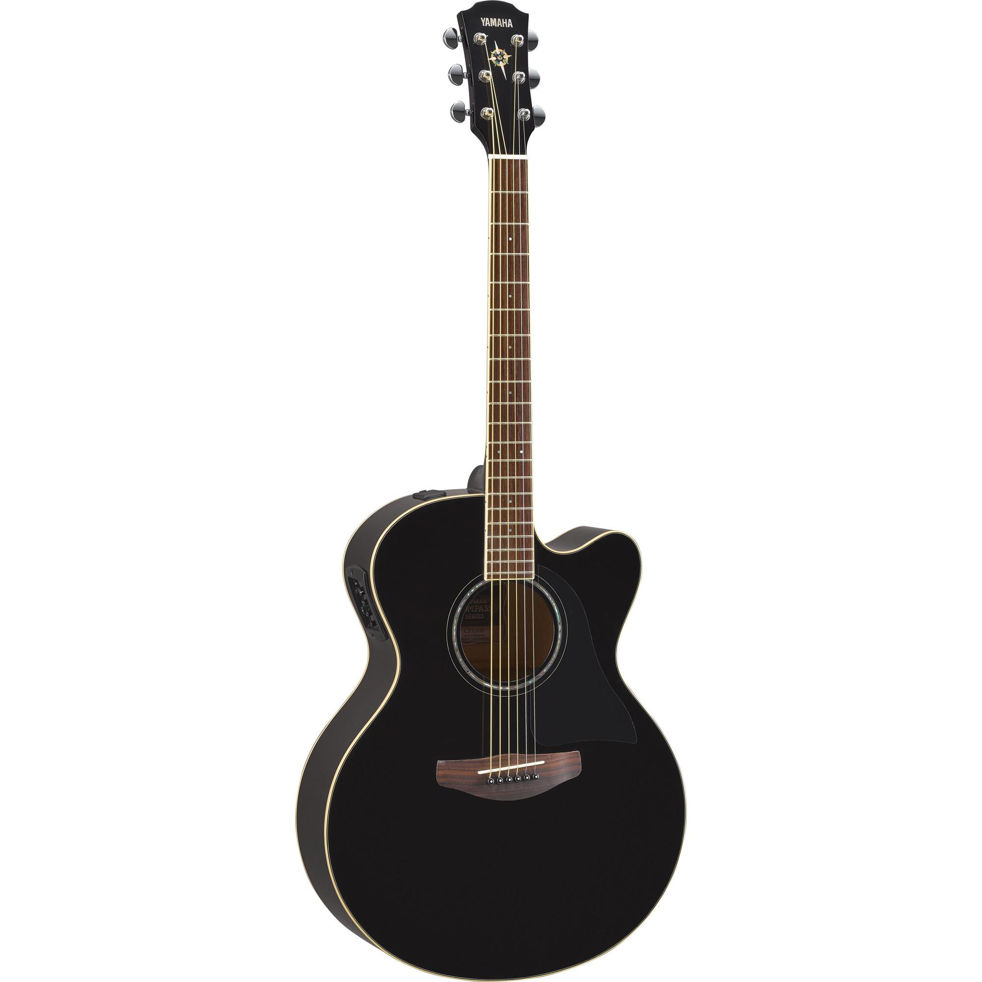 Violão Eletroacústico Aço Cpx600 Preto Yamaha 