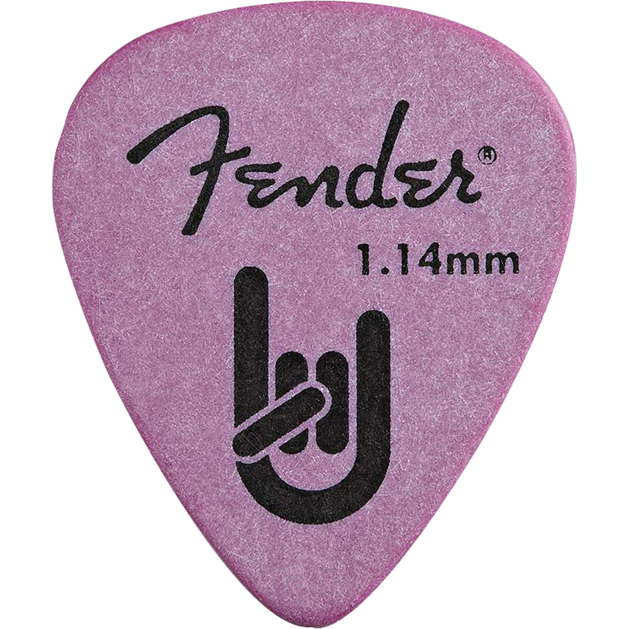 Palheta Rock-on Touring Pick 1.14 Extra Heavy Lilac Fender (c/ 12unid.) 