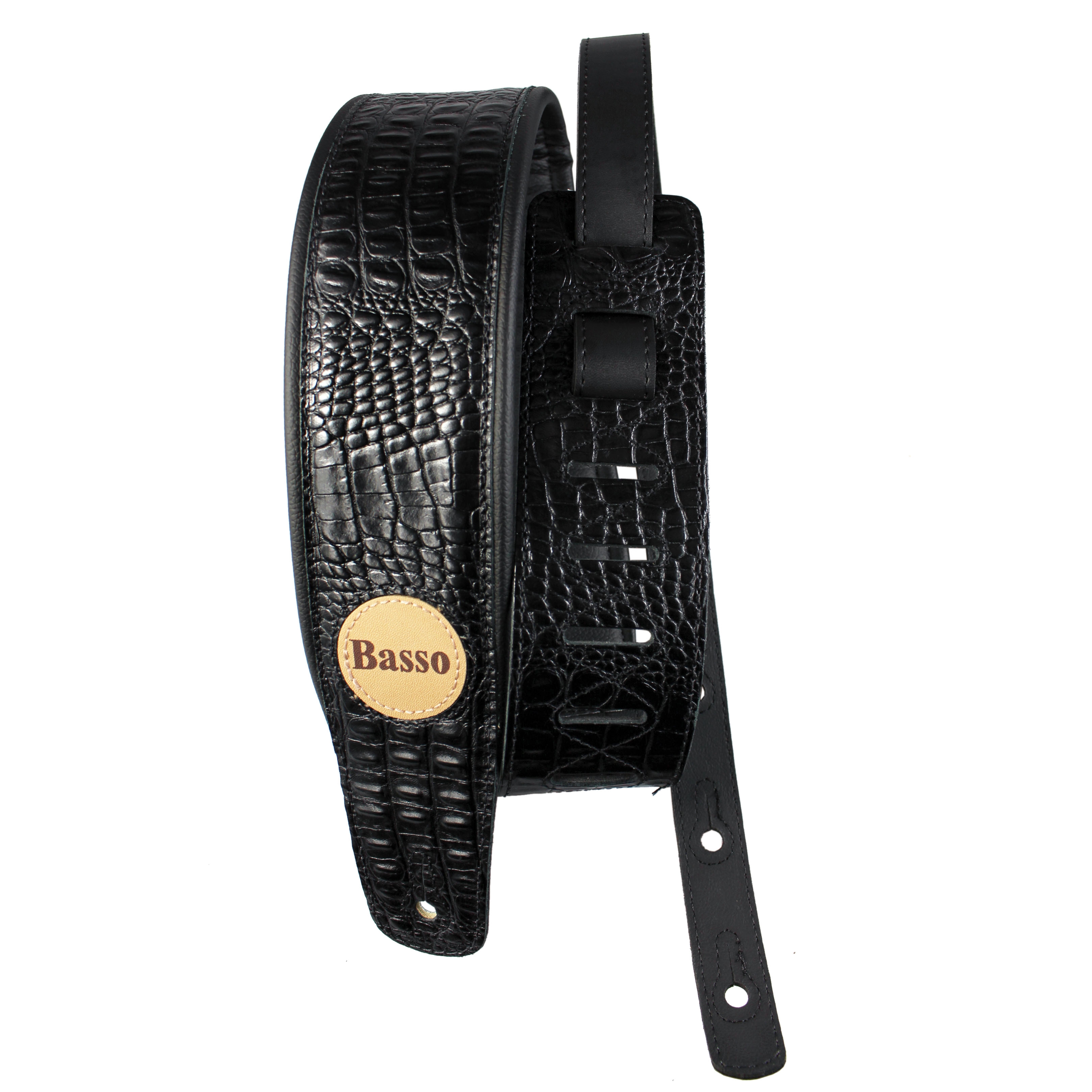 Correia Basso Straps Custom Shop Crocodile Preto 