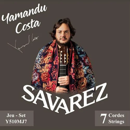 Cordas Savarez Yamandu Costa Y510mj7 Violão Sete Cordas Nylon – Tensão Alta 