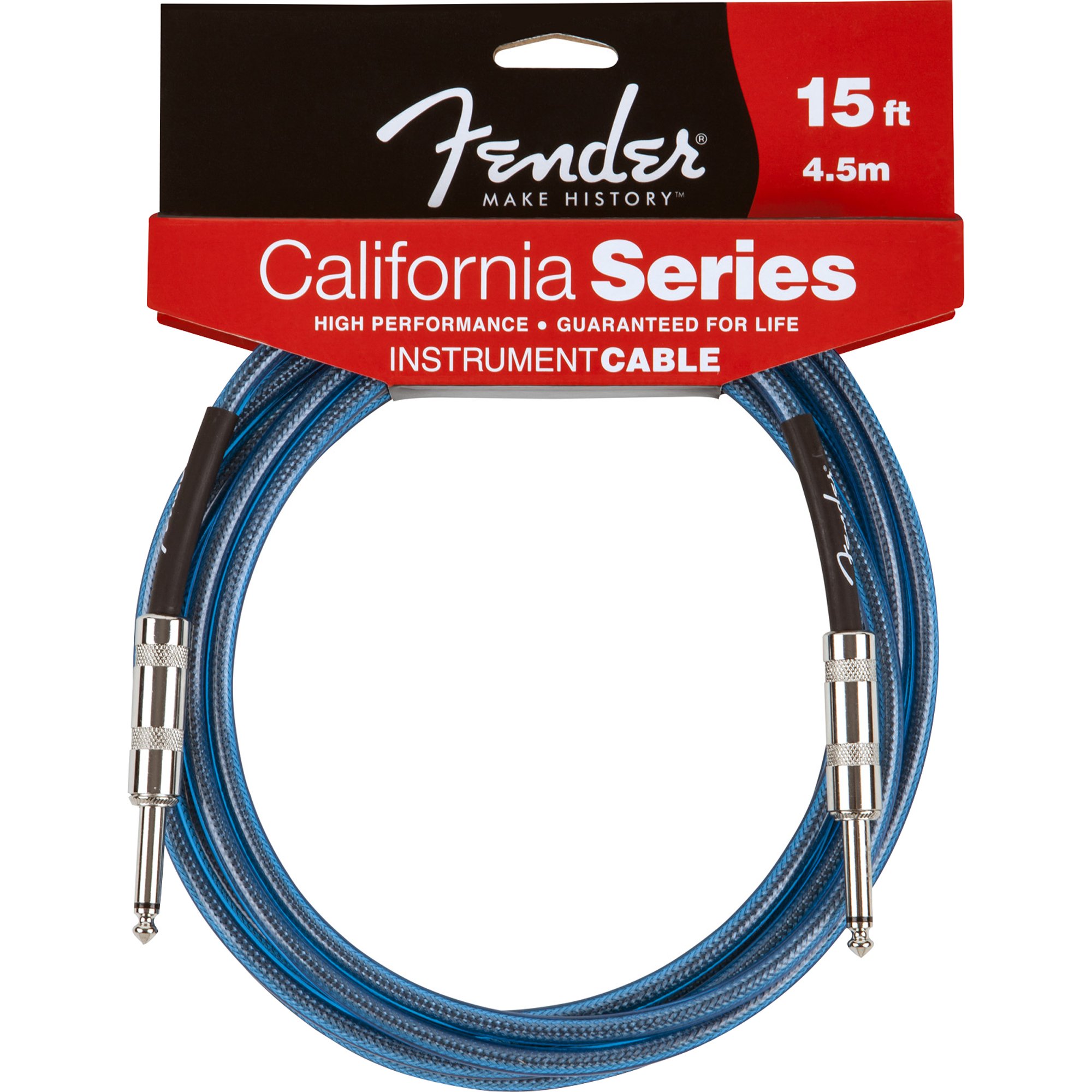 Cabo Fender California 4,5m P10 x P10 Azul                   