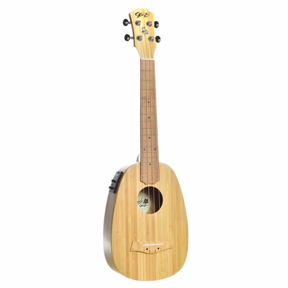 Ukulele Seizi Bali Pineapple Tenor Elétrico Solid Bamboo 