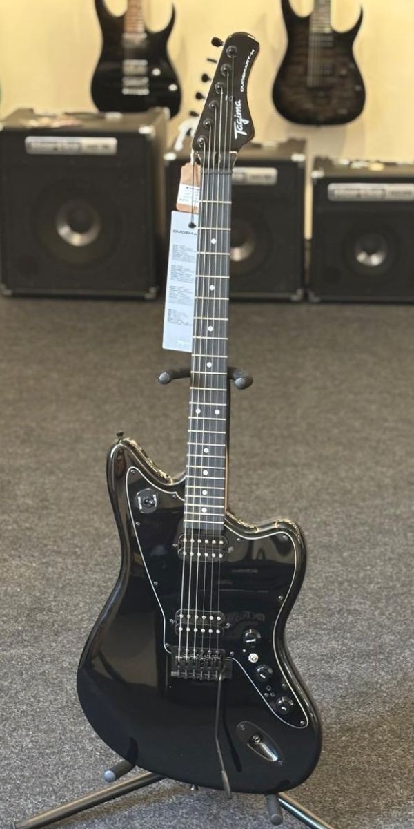 Guitarra Tagima Duo Smart-h bk Offset 2 Humbuckers Overdrive Delay Black 