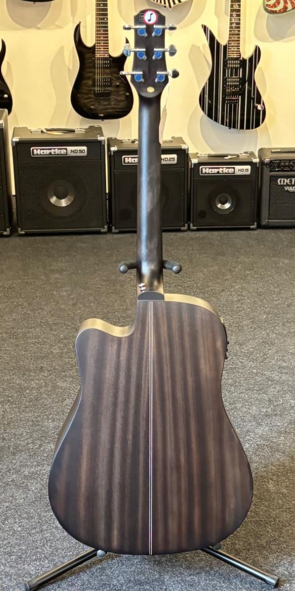 Violão Strinberg Sd200c Tobacco Aço Eletroacústico Folk Cutaway Com Afinador 