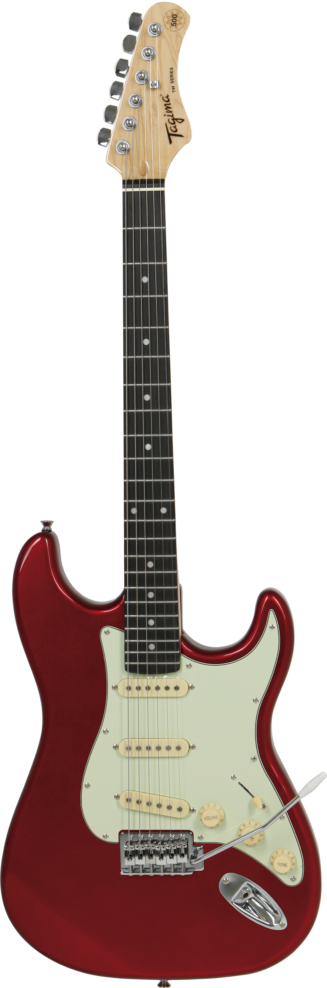 Guitarra Canhota Stratocaster Tagima Woodstock Tg-500 Candy Apple Red 