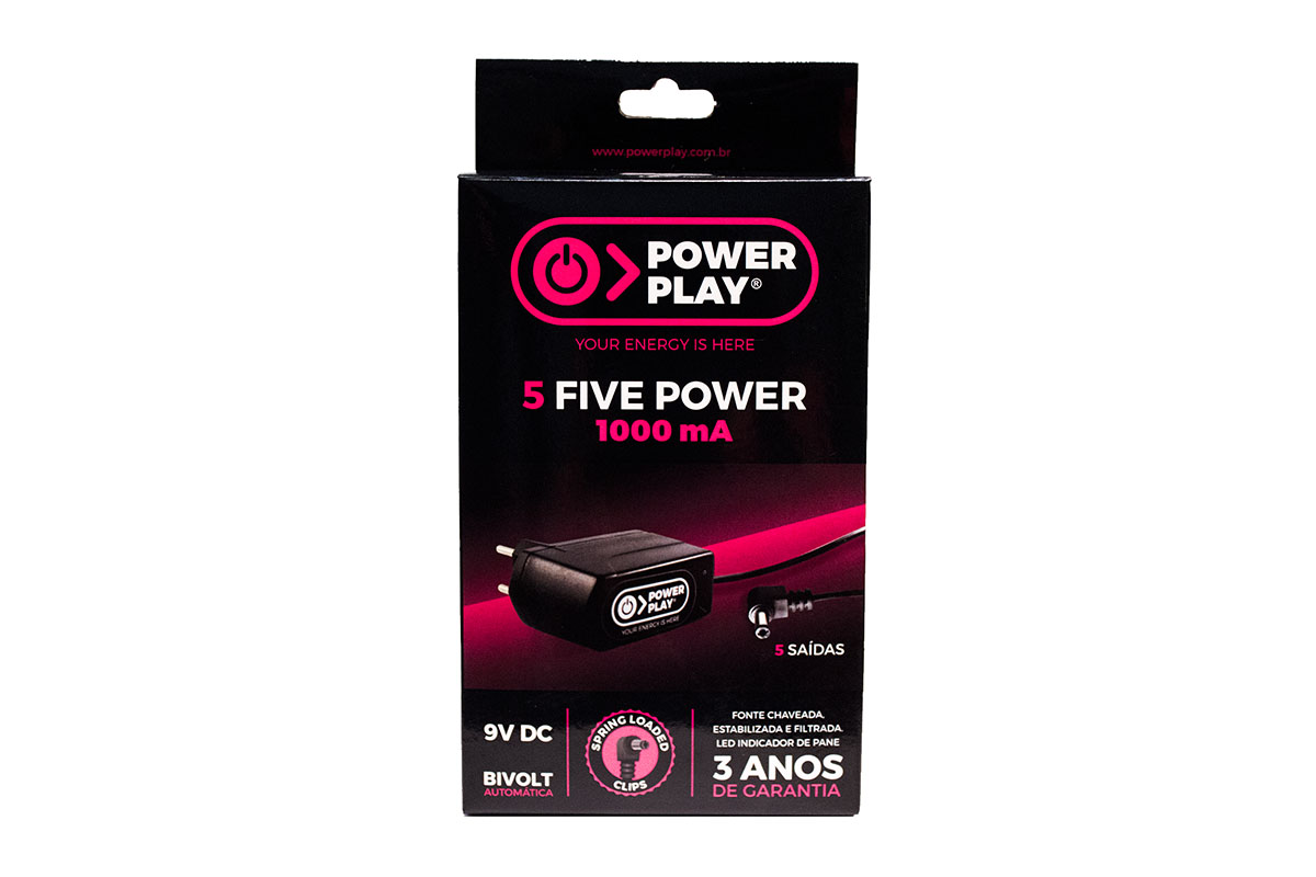 Fonte Power Play 9v 1 Amp - 5 Five                           