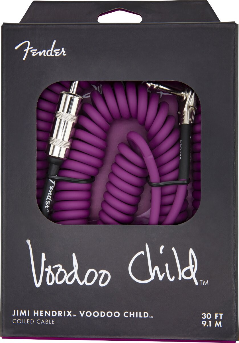 Cabo P10 Espiral Fender Jimi Hendrix Voodoo Child 9 m Purple 