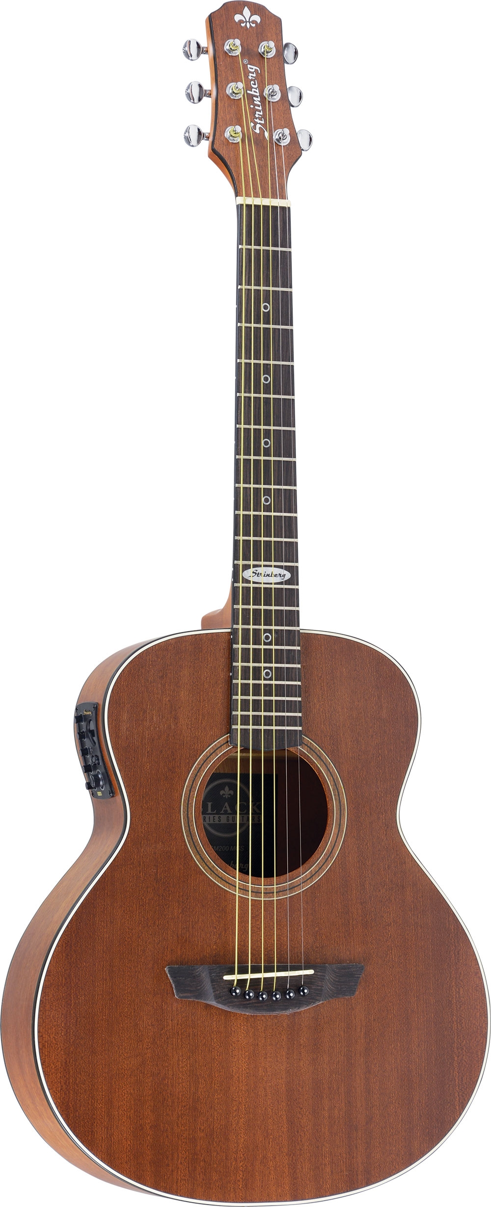 Violão Strinberg Sm200 Mini-jumbo Aço Eletroacústico Mahogany Fosco 