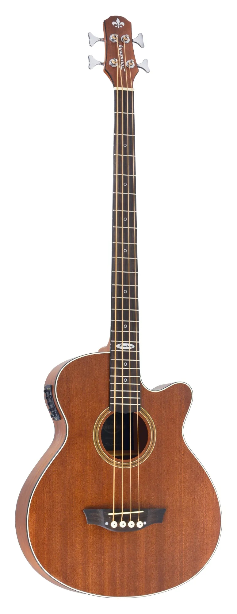 Baixolão Strinberg Sb-240c Eletroacústico Mahogany Fosco 