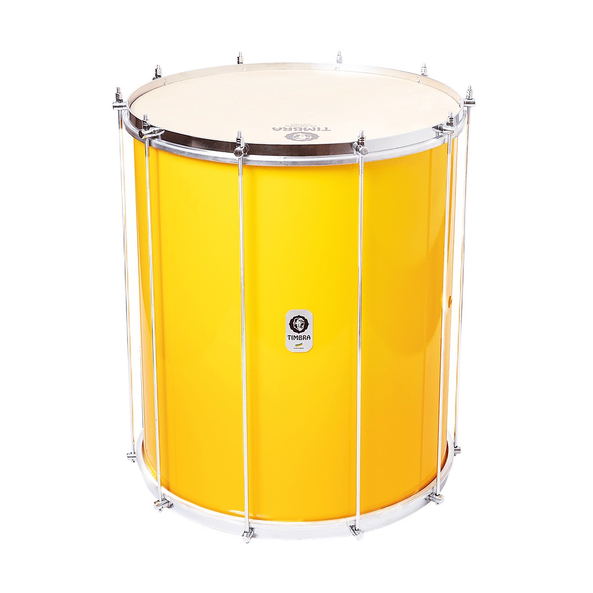 Surdo de Samba Timbra 18" x 55 cm Alumínio Amarelo 
