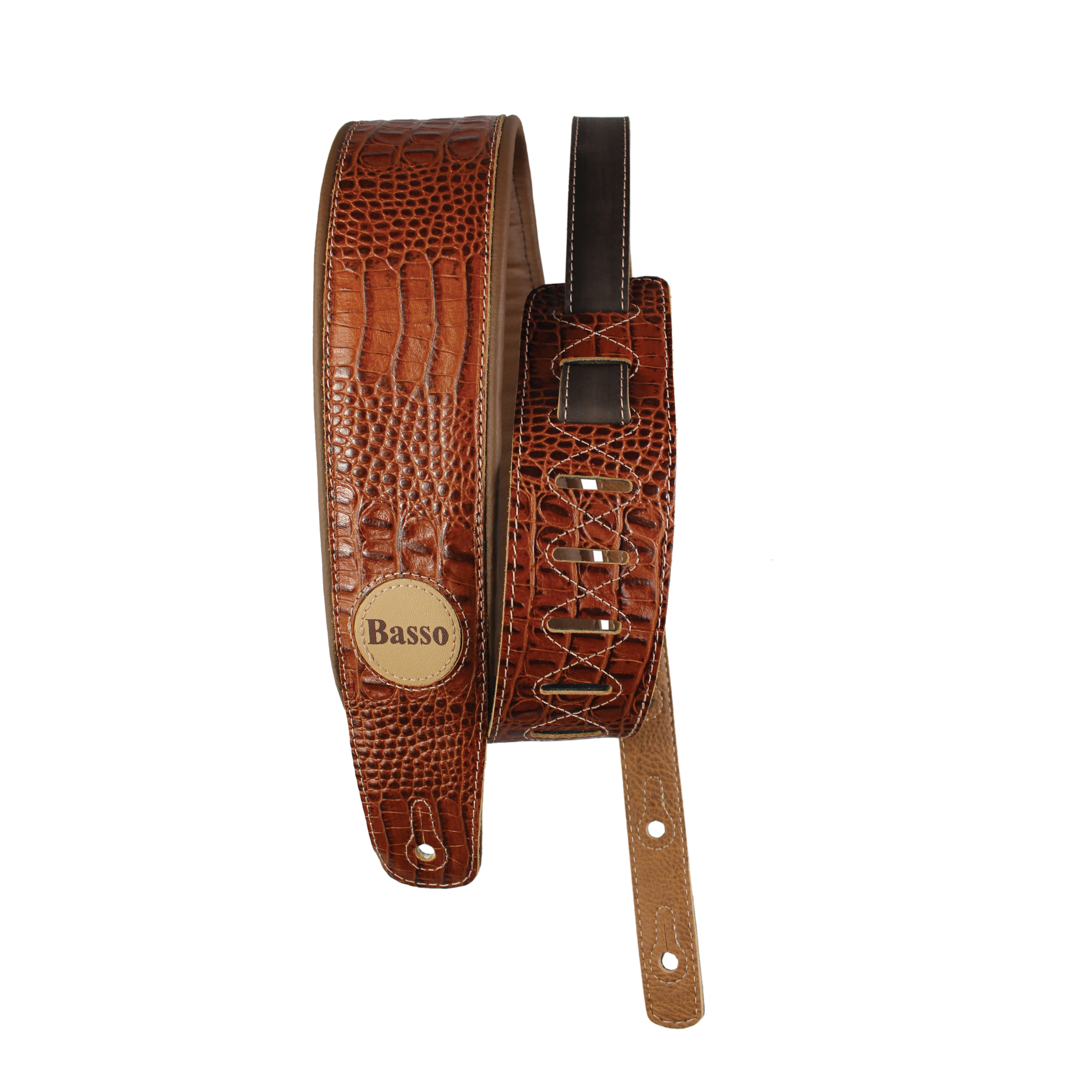 Correia Basso Straps Custom Shop Crocodile Marrom 