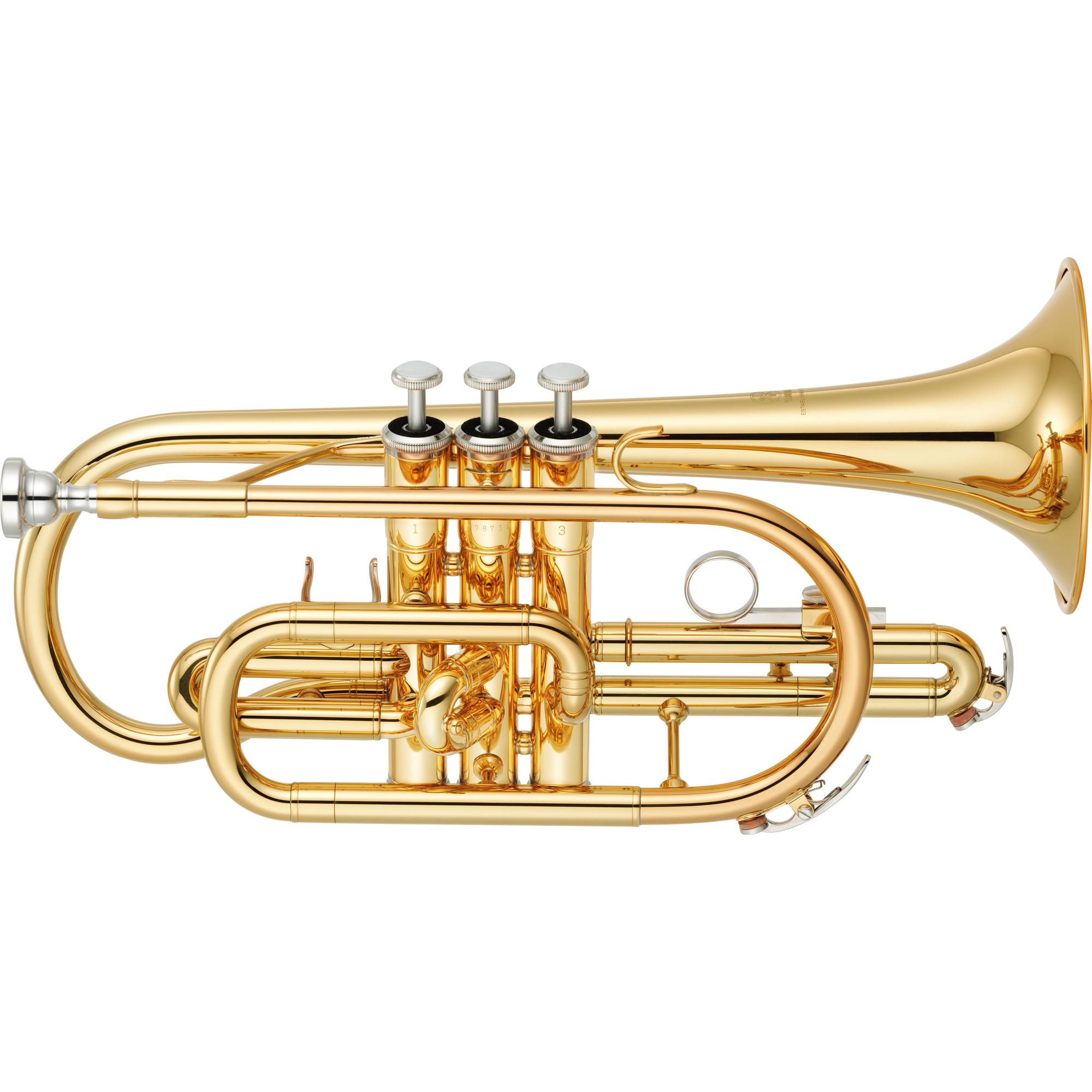 Cornet em bb (sib) Ycr-2330lll Laqueado Dourado Yamaha 