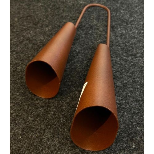 Agogô Duplo Gope 678lm Linha Melanina Profissional Com Baqueta 