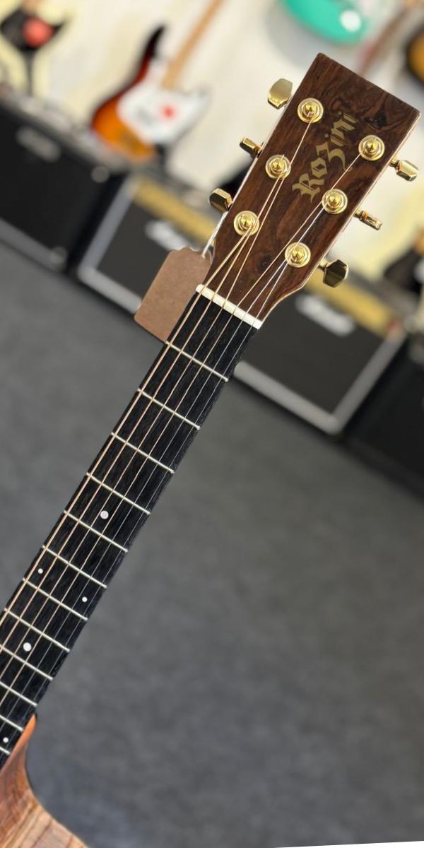 Violão Aço Rozini Premium Auditório Com Cutaway eq Fishman Presys Blend Rx620.fpb.n.ct.lp 