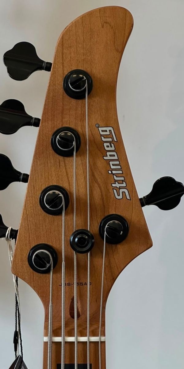Contrabaixo Strinberg Jbs155ad pw 5 Cordas Ativo Signature Aninha Deleones Pearl White Com Bag 