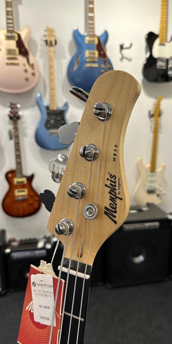 Contrabaixo Passivo 4 Cordas Black Satin Mb-50 - Memphis 