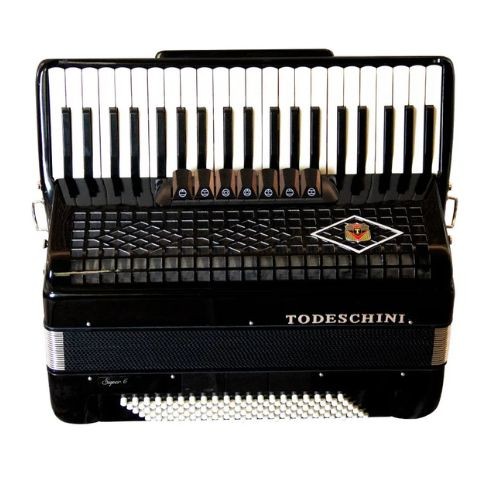Acordeon Todeschini 41 Teclas e 120 Baixos Preto Com Bag Yw827 