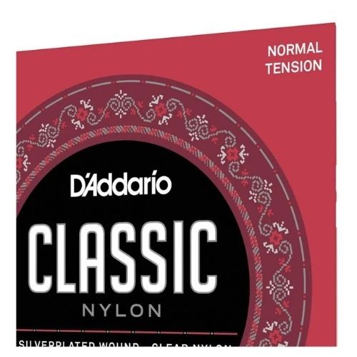 Encordoamento Violão Nylon D'addario Classic Ej27n Tensão Normal 