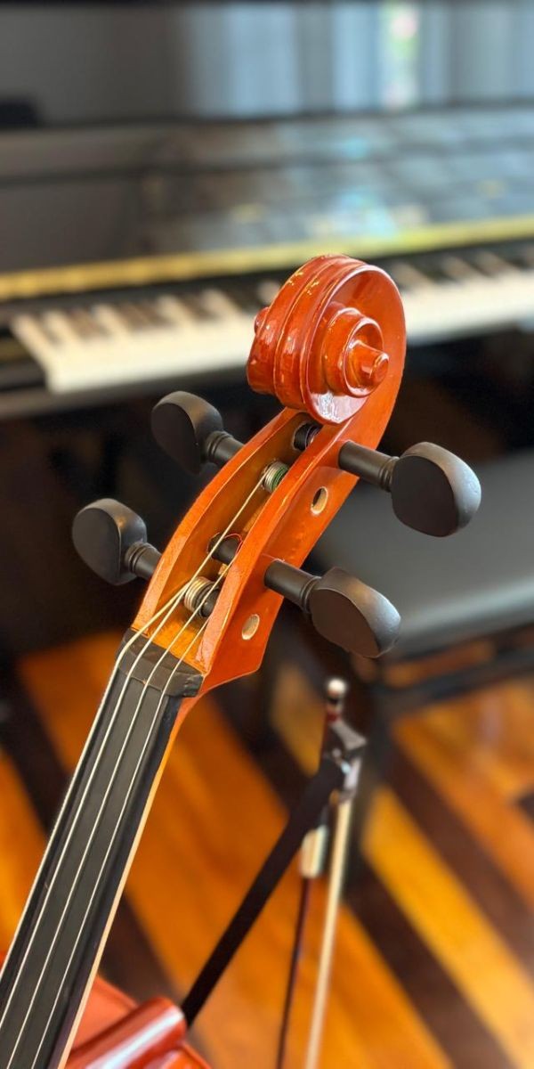 Violoncelo Vivace Mozart Cmo34 3/4 Completo — Ideal Para Estudantes, Jovens Músicos e Aulas 