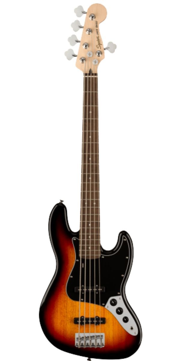 Baixo Squier Affinity Jazz Bass v 5 Cordas Laurel 3-color Sunburst by Fender 