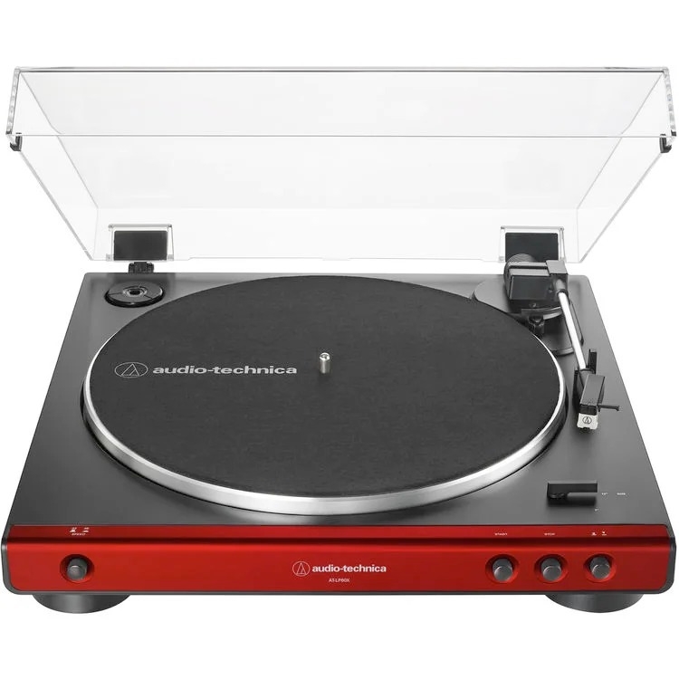 Toca Disco Audio Technica Bluetooth At-lp60xbt-rd-c 