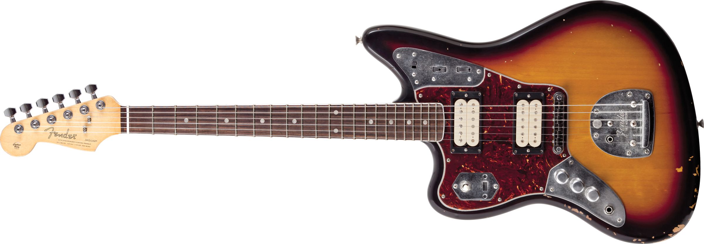 Guitarra Fender 014 3020 - Sig Series Kurt Cobain Jaguar lh - 700 - 3-color Sunburst 