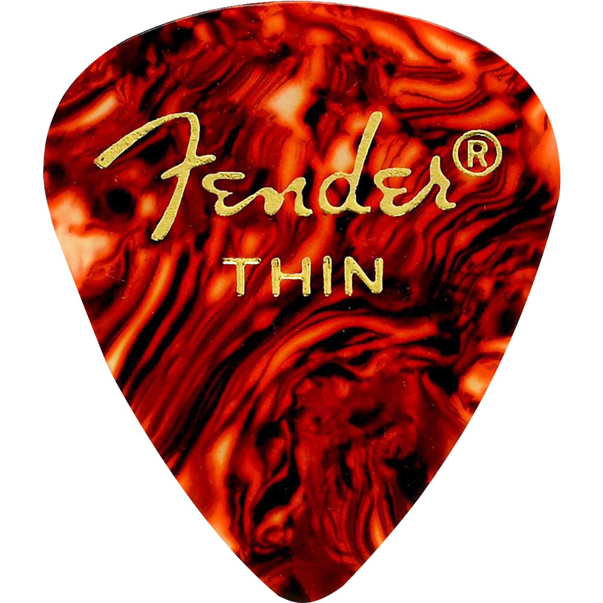 Palheta Guitarra Fender Celuloide Shell pk Thin              