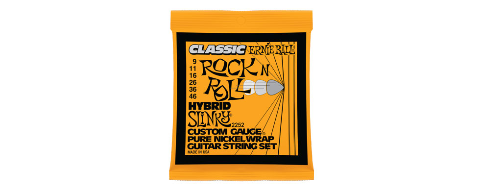 Encordoamento Ernie Ball Guitarra Hybrid Slink 009 Classic 