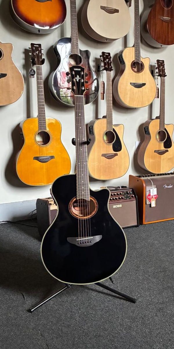 Violão Aço Yamaha Elétrico  Apx700ii Preto 
