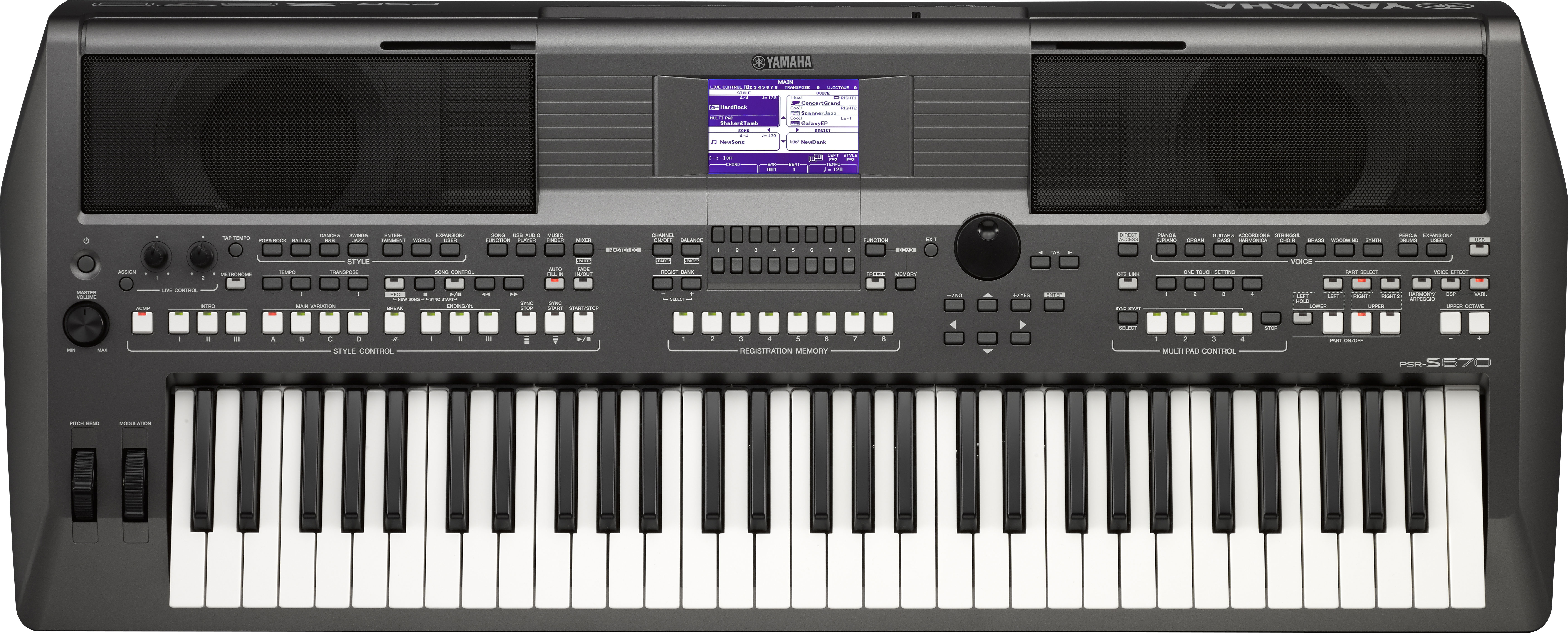 Teclado Arranjador Yamaha - Psr-s670 