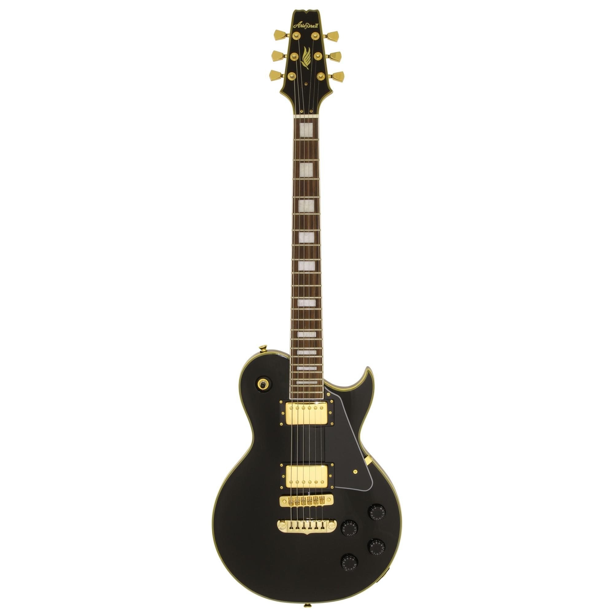 Guitarra Aria Pro ii Les Paul Pe-350cst Aged Black 