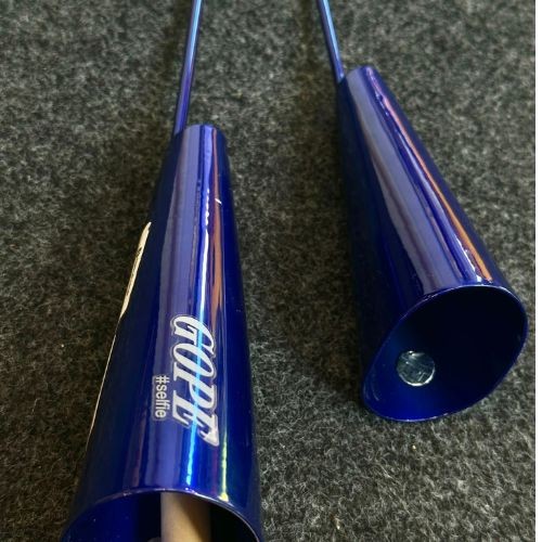 Agogô Duplo Gope Selfie Azul Profissional Com Baqueta 678sa 