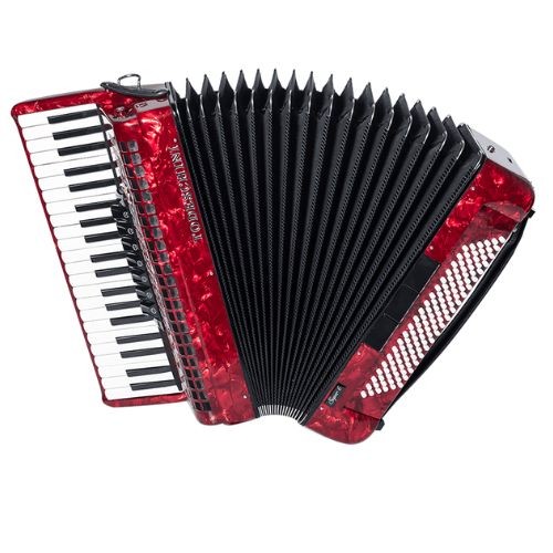 Acordeon Todeschini 41 Teclas e 120 Baixos Vermelho Com Bag Yw827 