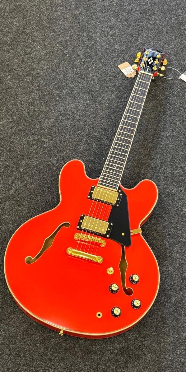Guitarra Elétrica Giannini Sonic Deluxe Diamond Gae06 Dlx rd Red Semiacústica 