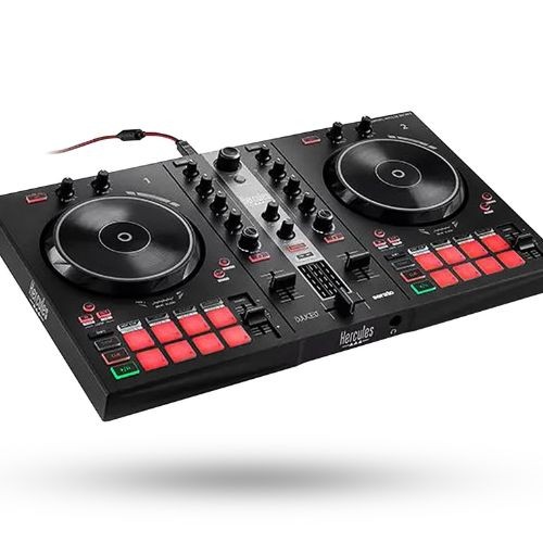 Controladora dj Hercules Djcontrol Inpulse 300 Mk2 Serato dj Lite Djuced Com Placa de Som 