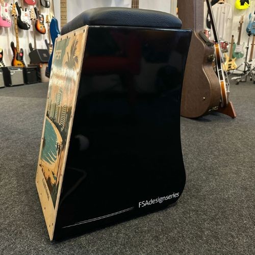 Cajon Fsa Design California Fc6666 Eletroacústico Com Captação Dupla Xlr 