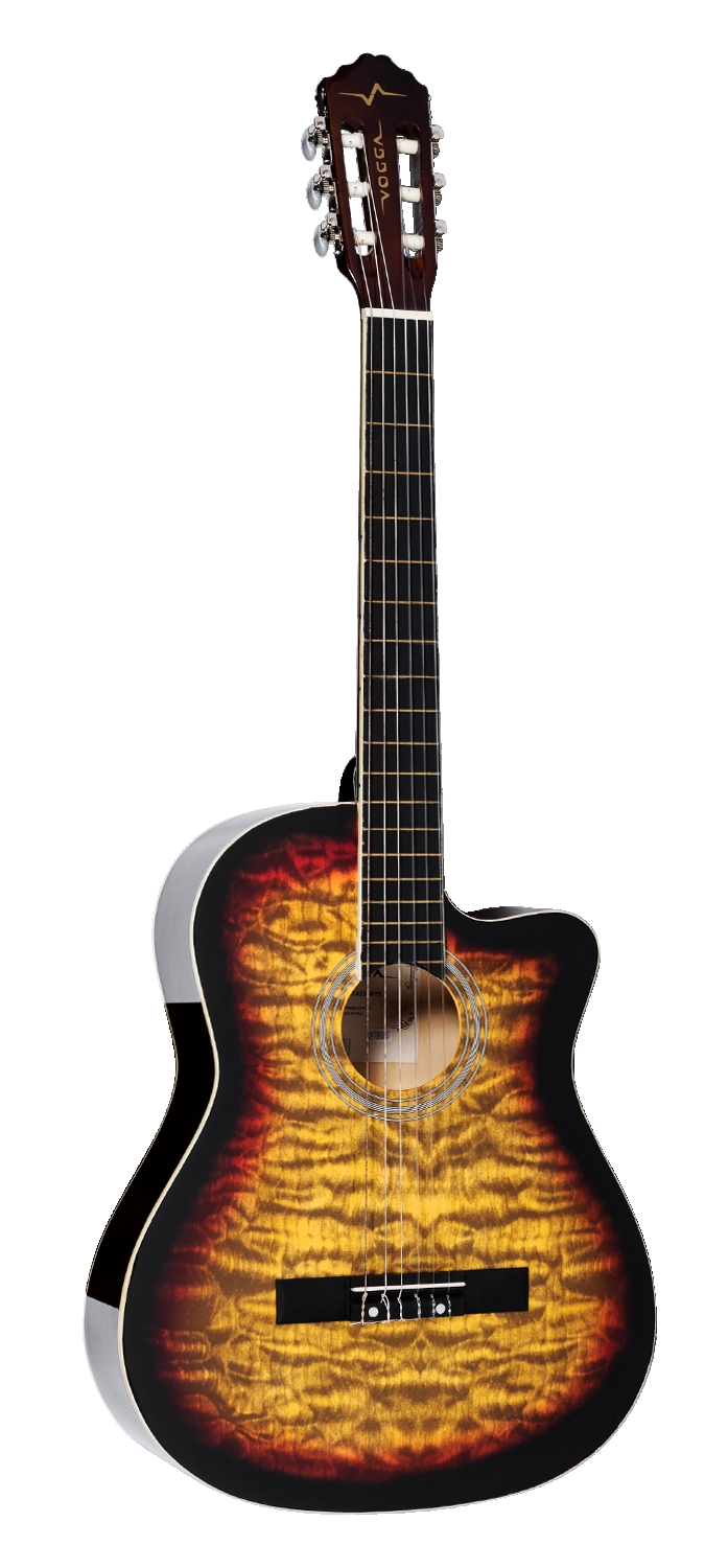 Violão Vogga Vca226nc Nylon Acústico Sunburst 