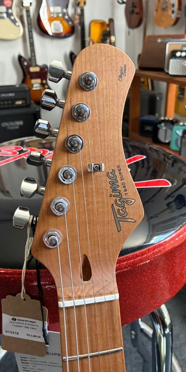 Guitarra Tagima T-640 Olympic White 2s 1h – Versátil Com Humbucker | Entrega Rápida Sul/sudeste 