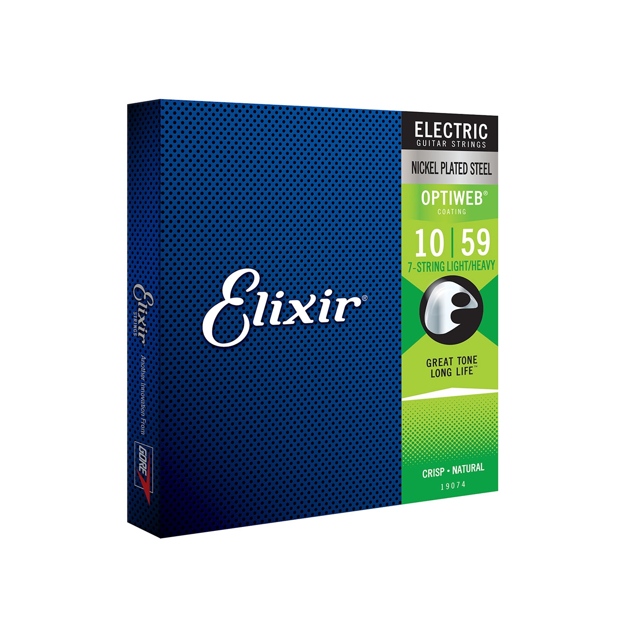 Encordoamento Guitarra Elixir 010 7 Cordas Opt 19074 